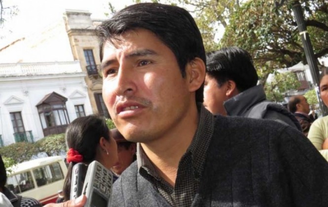 Exdirigente campesino, Damián Condori. Foto: Correo del Sur.