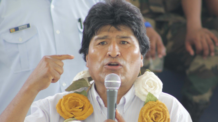 El presidente Evo Morales se refirió al tema de su retiro. Foto: Archivo
