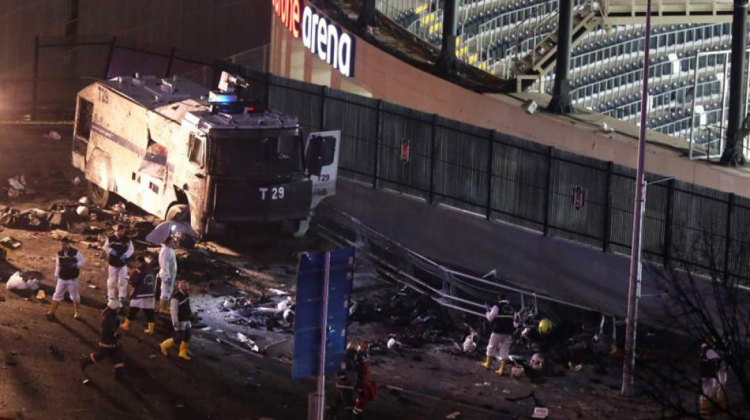 Atentado explosivo cerca del estadio del Besiktas. Foto: www.20minutos.es