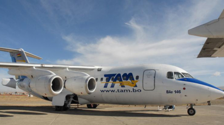 Aeronave del TAM. Foto: TAM