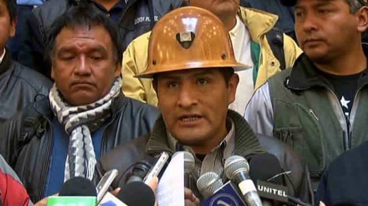 Secretario Ejecutivo de la Central Obrera Boliviana (COB), Guido Mitma . Foto: Fides