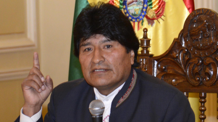 El presidente Evo Morales se refirió al Consejo de Seguridad de la ONU. Foto: ABI