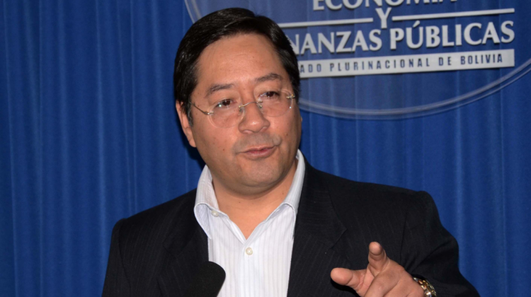 El ministro de Economía y Finanzas, Luis Arce. Foto: ANF