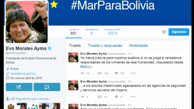 Tuit de Evo Morales . Foto: Captura de pantalla @evoespueblo