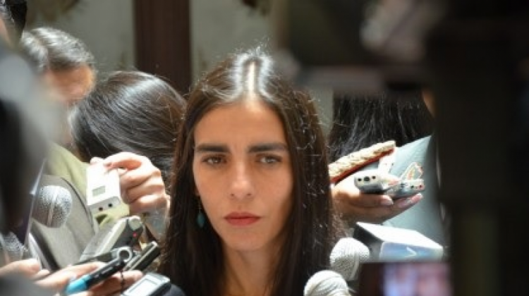 Diputada del MAS, Gabriela Montaño. Foto: Ministerio de Defensa