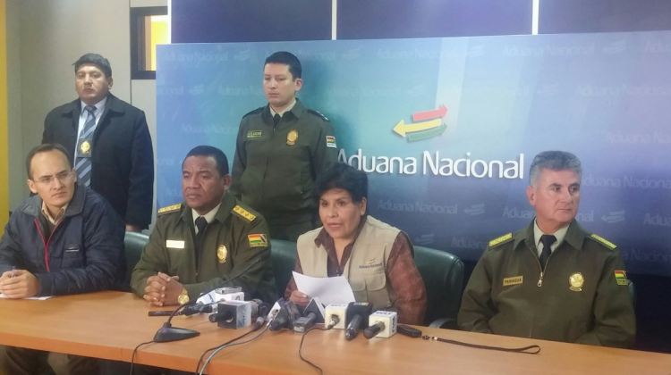 La presidenta de la Aduana Nacional, Marlene Ardaya. Foto: ANF