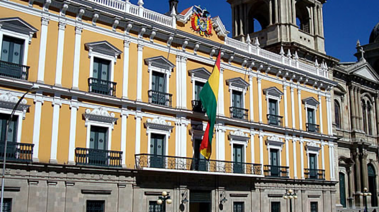 Palacio de Gobierno está ubicado en la plaza Murillo de La Paz.