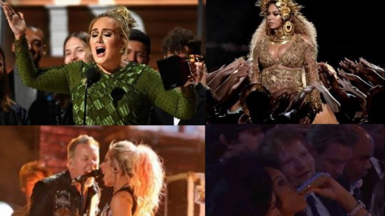 Entrega de los premios Grammy . Foto: Composición de imagen ANF.