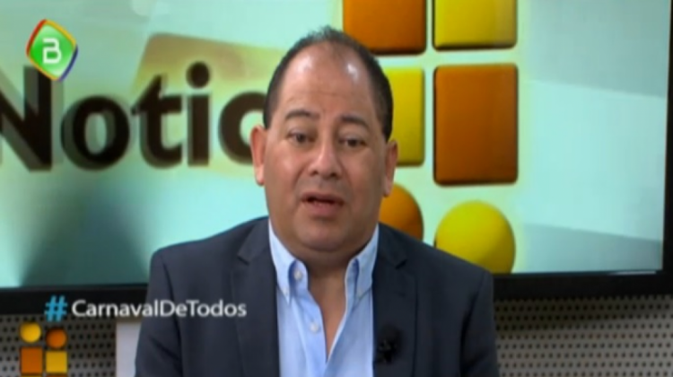 Ministro de Gobierno, Carlos Romero . Foto: Captura de pantalla Btv