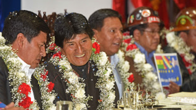 El presidente Evo Morales en Potosí. Foto: ABI
