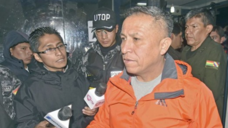 El excomandante de la Policía de La Paz, José Aranibar.