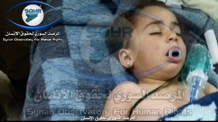 Víctimas de ataque químico según el Observatorio Sirio para los Derechos Humanos.  Foto: OSDH