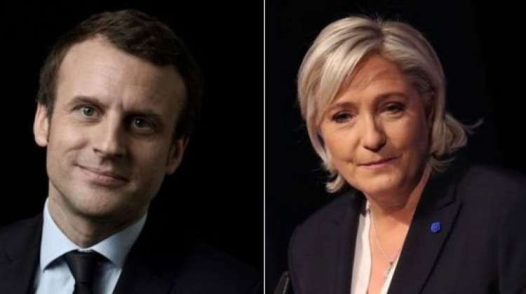 Emmanuel Macron y Marine Le Pen. Foto: BBC.