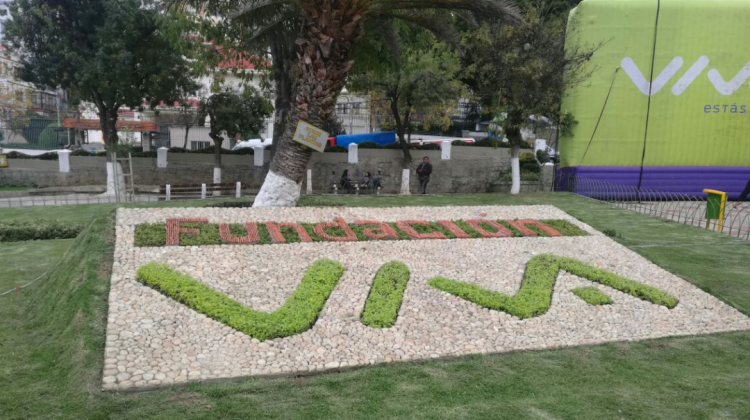 Una de las áreas verdes de la plaza Abaroa de La Paz.  Foto: Prensa VIVA