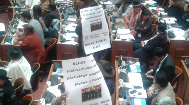 La Asamblea Legislativa Plurinacional en plena sesión. Foto: ANF