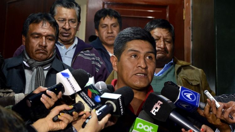 Secretario ejecutivo de la Central Obrera Boliviana (COB), Guido Mitma. Foto: Fides