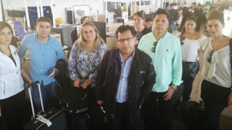 Periodistas bolivianos en Chile. Foto: Archivo