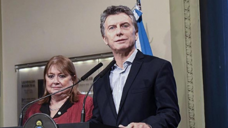 Susana Malcorra y el presidente, Mauricio Macri. Foto: Diario Hoy