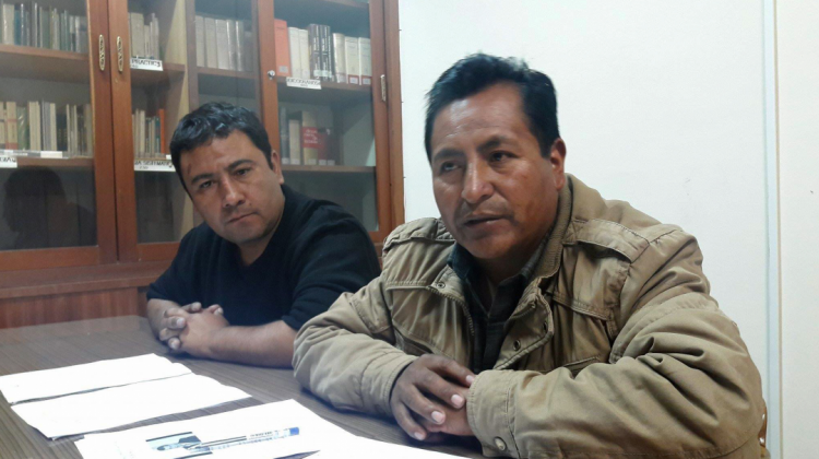 Presidente de la Confederación General de Trabajadores Fabriles de Bolivia, Vicente Pacosillo. Foto: ANF