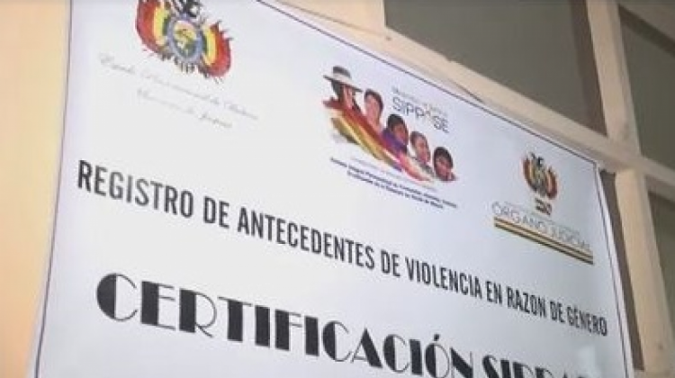 Certificación de No Violencia SIPASSE.