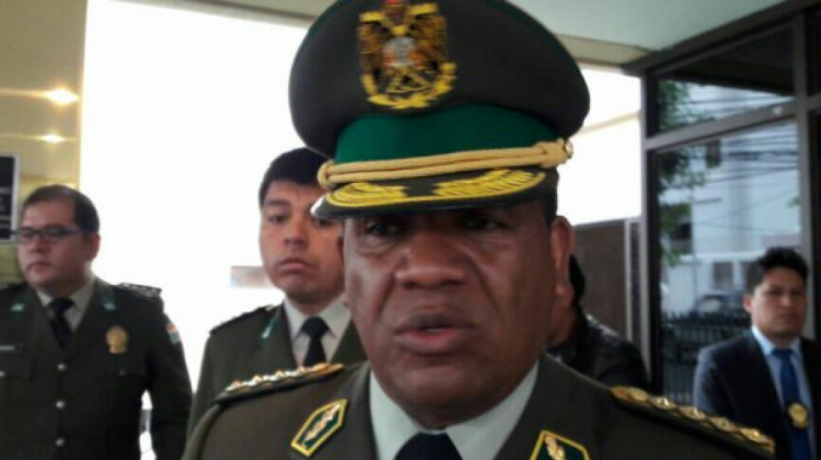 Comandante de la Policía, general Abel de la Barra.
