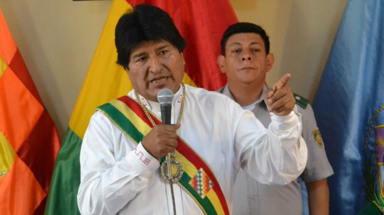 Presidente Evo Morales. Foto de archivo: ABI.