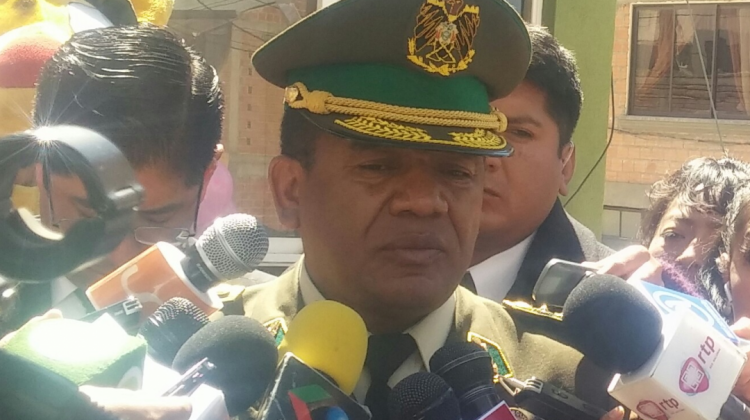 Comandante de la Policía Boliviana, general Abel de la Barra. Foto: archivo/ANF
