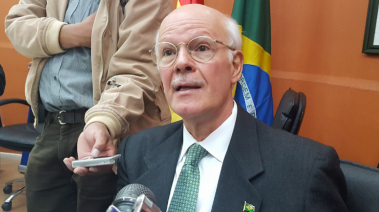 Raymundo Santos Rocha, embajador de Brasil en Bolivia. Foto: archivo/ANF