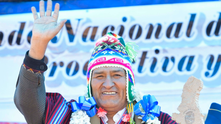 Evo Morales en un acto público de esta semana. Foto de archivo: ABI.