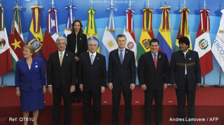 Reunión de países del Mercosur en Argentina. Foto: AFP