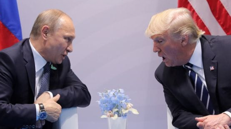 Los presidentes de Rusia, Vladimir Putin, y de EEUU, Donald Trump.