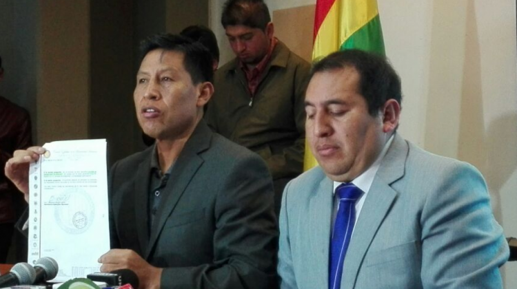 El senador Edwin Rodríguez y el diputado Wilson Santamaría. Foto: ANF