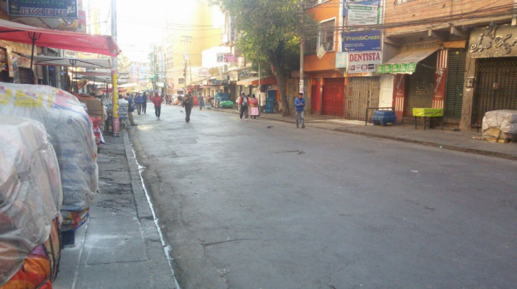 La avenida Buenos Aires amaneció despejada. Foto: Javier Fernández