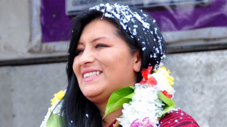 La alcaldesa de El Alto, Soledad Chapetón.