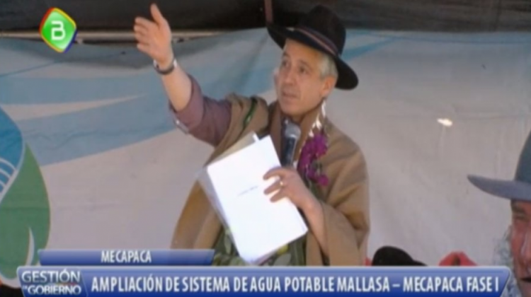 Vicepresidente, Álvaro García Linera . Foto: BTV
