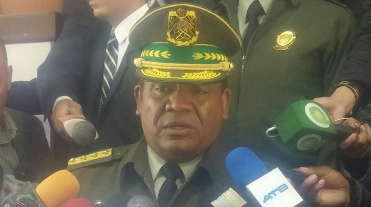 El Comandante de la Policía, general Abel de la Barra. Foto: archivo/ANF