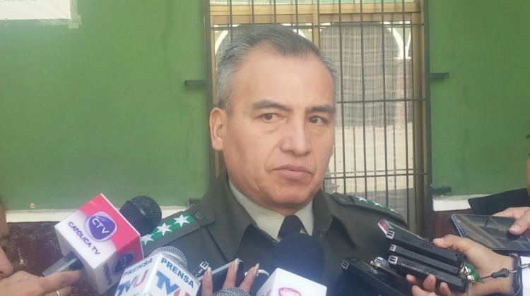 El Director de la FELCV de La Paz, coronel Miguel Rivera