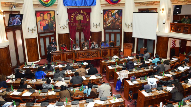 La Asamblea Legislativa Plurinacional (ALP) aprobó por más de dos tercios informe de Romero.  Foto: @Diputados_Bol