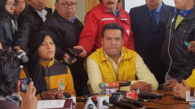 Los alcaldes de El Alto y La Paz. Foto: ANF