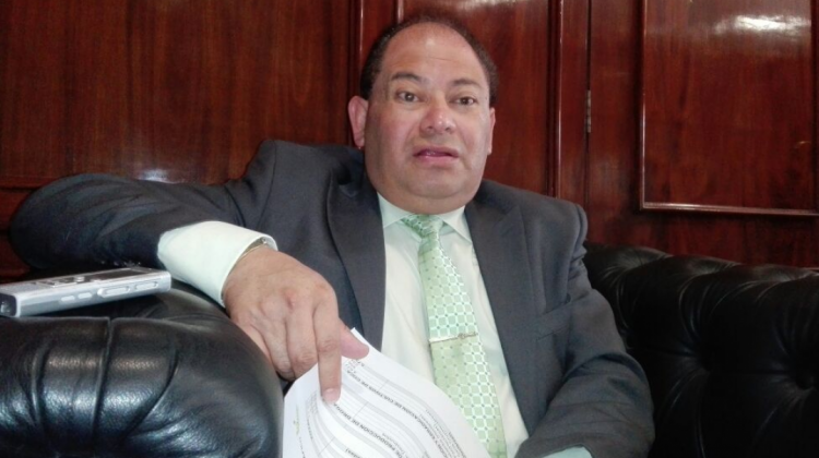 El ministro de Gobierno, Carlos Romero en entrevista con ANF. Foto: ANF