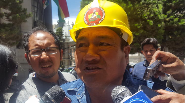 Valerio Ayaviri, secretario ejecutivo de la Confederación de Constructores de Bolivia. Foto: ANF