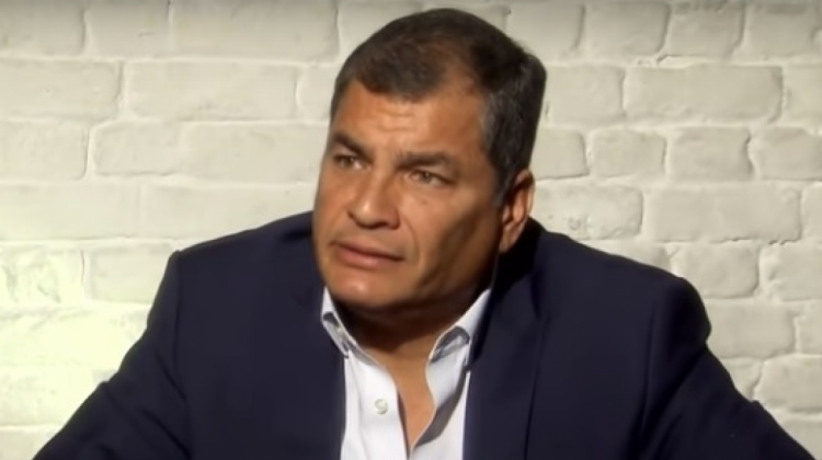 El expresidente del Ecuador, Rafael Correa.  Foto: Captura de pantalla