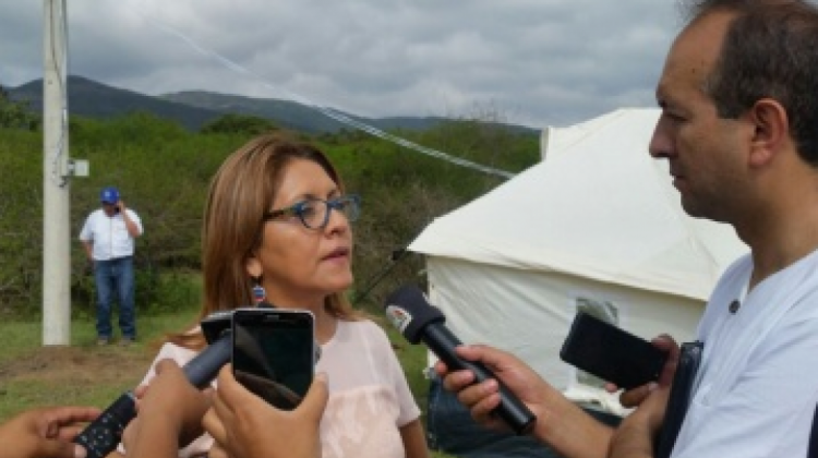 La ministra de Comunicación, Gisela López.   Foto: comunicacion.gob.bo