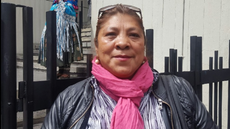 Representante de las trabajadoras sexuales de La Paz, Lily Cortez . Foto: ANF
