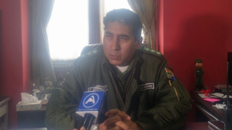 Director de Tránsito de La Paz, coronel Freddy Betancourt. Foto: ANF