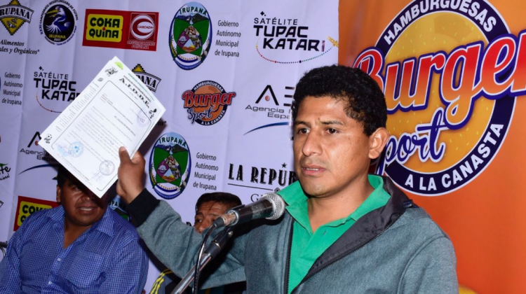 Ariel Fernández, Presidente de la Asociación Municipal de Fútbol de Irupana. Foto: Interyungueño