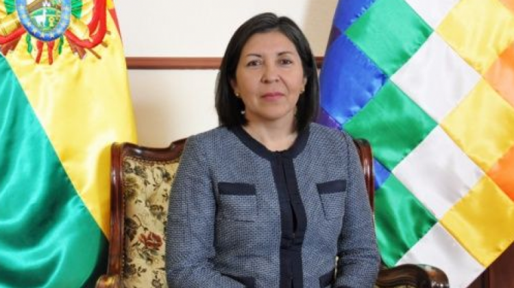 Viceministra de Relaciones Exteriores, María Luisa Ramos Urzagaste.