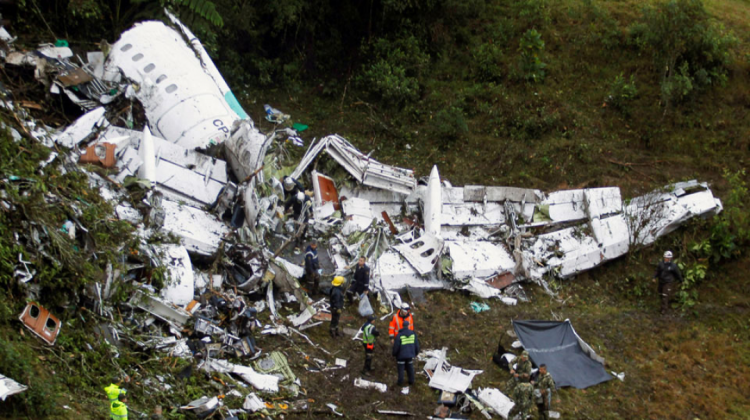El accidente del avión de LaMia. Foto de archivo: altonivel.com.m