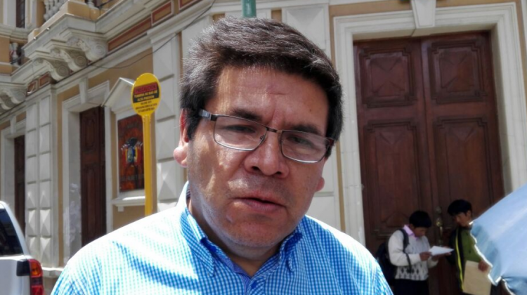 El asambleísta de Sol.bo, Edwin Herrera se refiere al escenario político. Foto: ANF