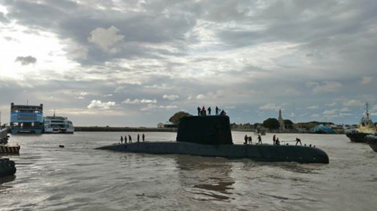 Los trabajos de búsqueda se intensifican para dar con el paradero del submarino.  Foto: La Nación.